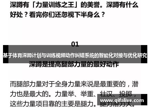 基于体育深蹲计划与训练视频动作纠错系统的智能化对接与优化研究